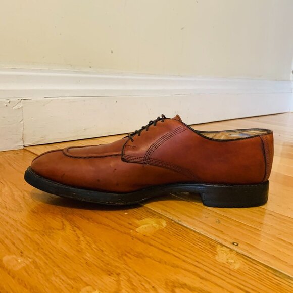Allen Edmonds Dellwood Brown Leather Split Toe Oxfords Lace Up Men's Shoes 11 - Picture 6 of 16